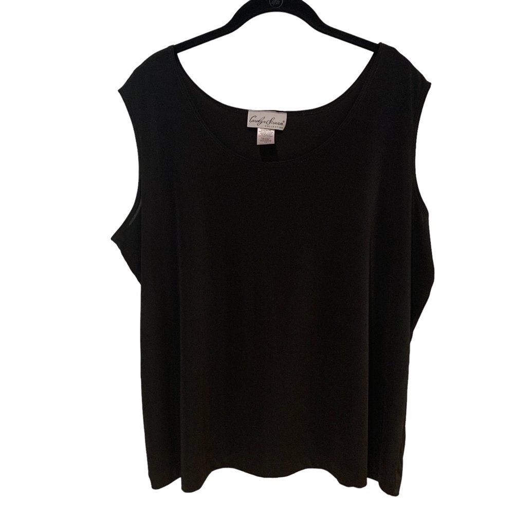 Carolyn Strauss Black Tank Cami Stretch Sz 1X